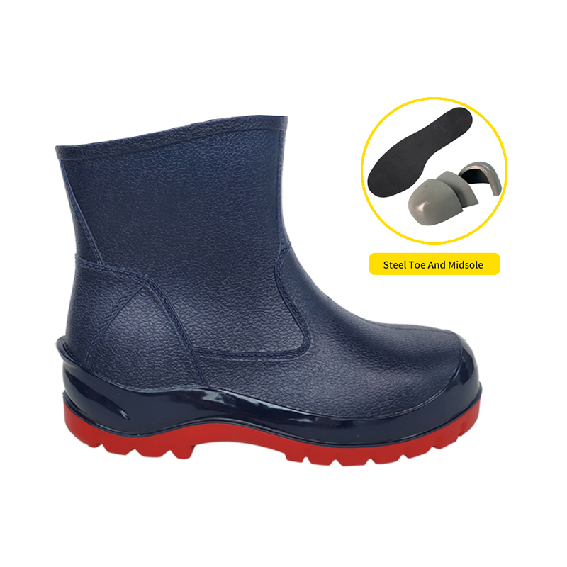 Low Cut Safety Shoes Steel Toe Steel Shank PVC Boots1