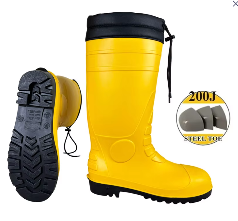 Yellow Gum Boots Steel Toe PVC Safety Shoes Chemical Resistant Featured Image