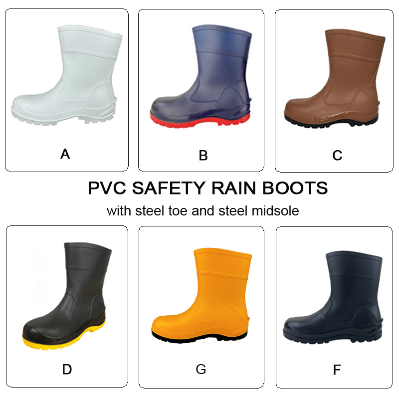 PVC SAFETY RAIN BOOTS