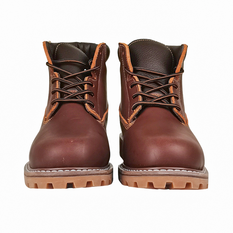 3 embossed grain leather tongue