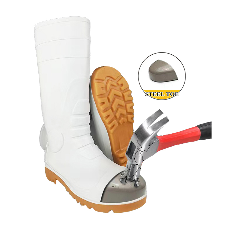 Food Protection Oil-Resistant Antistatic PVC Work Rain Boots
