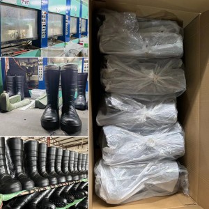 Mens Tall Waterproof Wide Width Knee High Rain Boots EVA