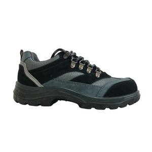 Summer Low-cut PU-sole Safety Leather Shoes with Steel Toe and Midsole