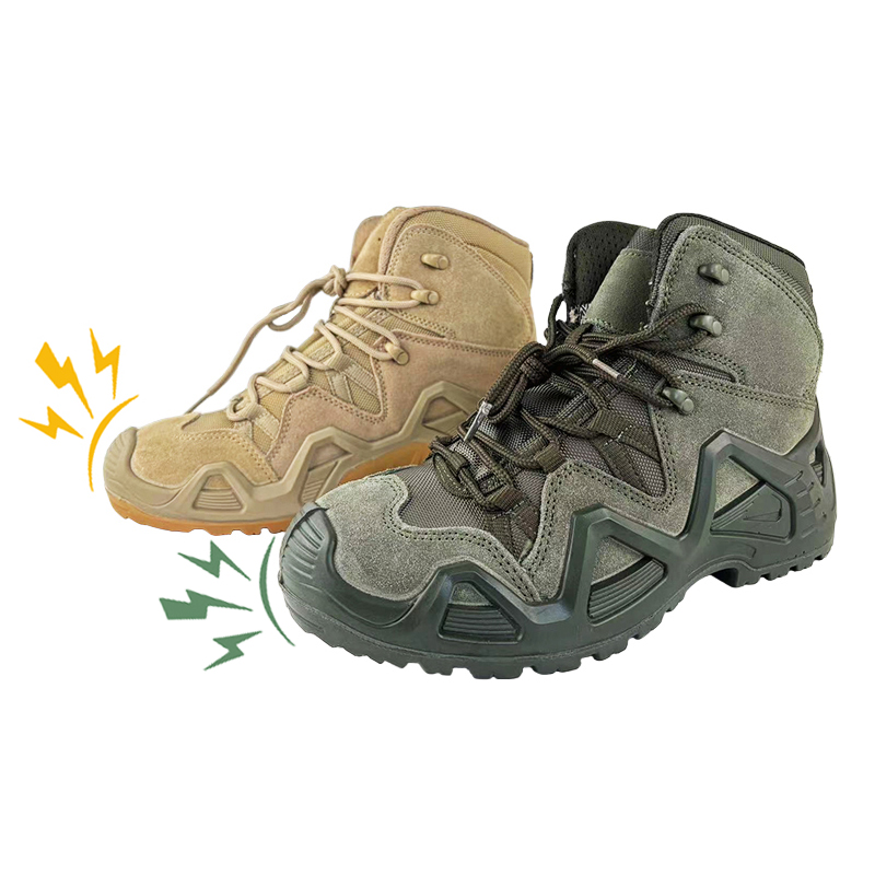 Anti static Slip Resistance Injection Working Leather Boot