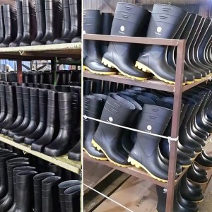 Farming and Industry Black Economy PVC Working Rain Boots for Man