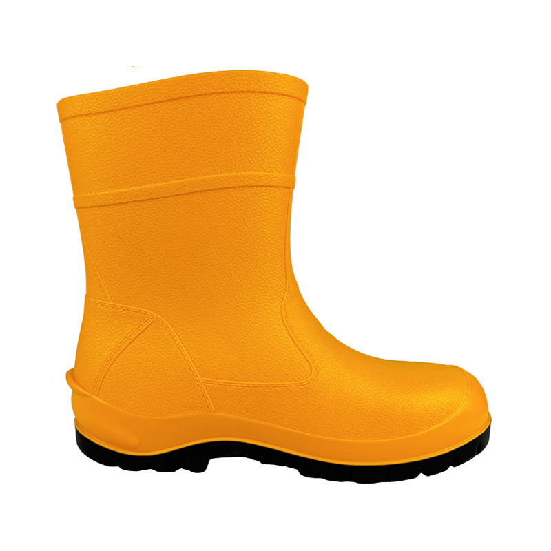 5.yellow upper black sole
