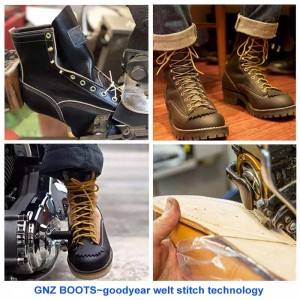 Economy PU-sole Safety Leather Working Shoes